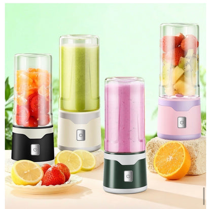 Multifunctional Rechargeable Electric USB Juicer Cup Double Cup Handheld Mixer Cup 500 ML Blending Juice Cup Outdoor
