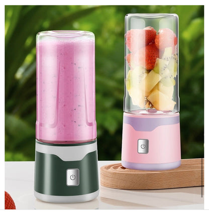 Multifunctional Rechargeable Electric USB Juicer Cup Double Cup Handheld Mixer Cup 500 ML Blending Juice Cup Outdoor