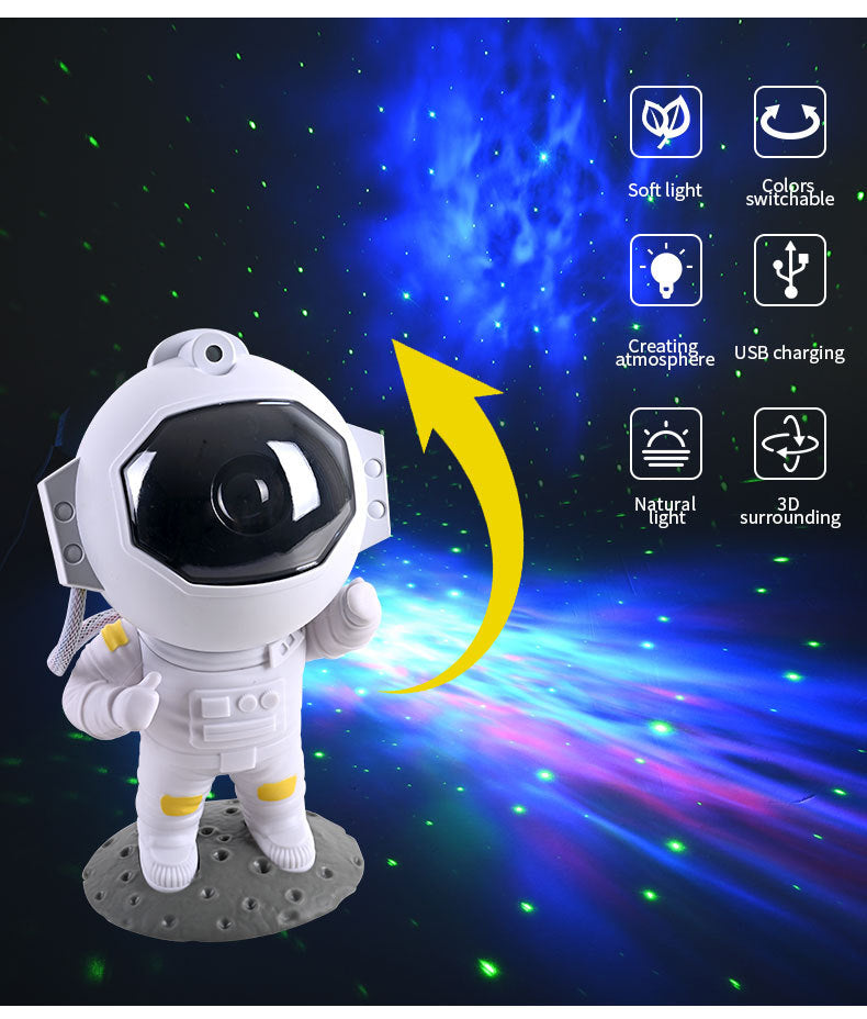 Proiector Stele Galaxy Lumină de Noapte Cer Înstelat Lampă Astronaut Decor Acasă Decor Dormitor Lumini Decorative Cadou