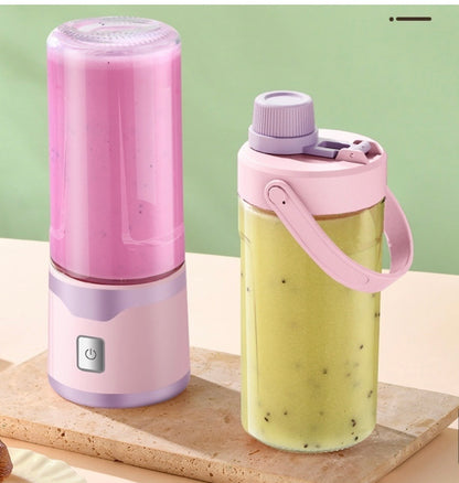 Multifunctional Rechargeable Electric USB Juicer Cup Double Cup Handheld Mixer Cup 500 ML Blending Juice Cup Outdoor