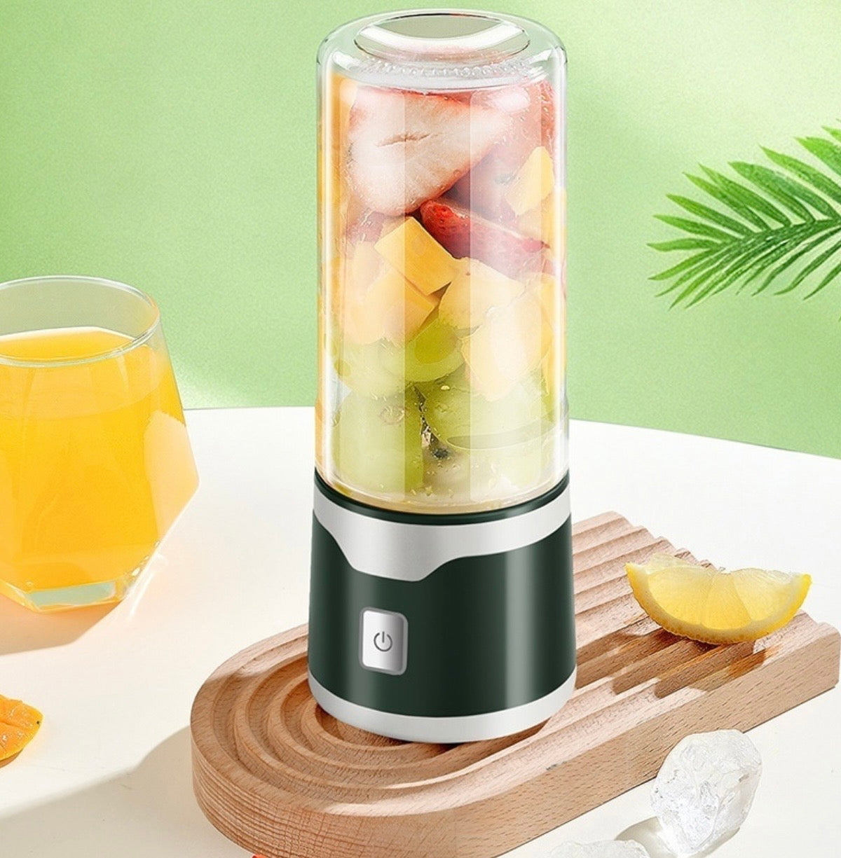 Multifunctional Rechargeable Electric USB Juicer Cup Double Cup Handheld Mixer Cup 500 ML Blending Juice Cup Outdoor
